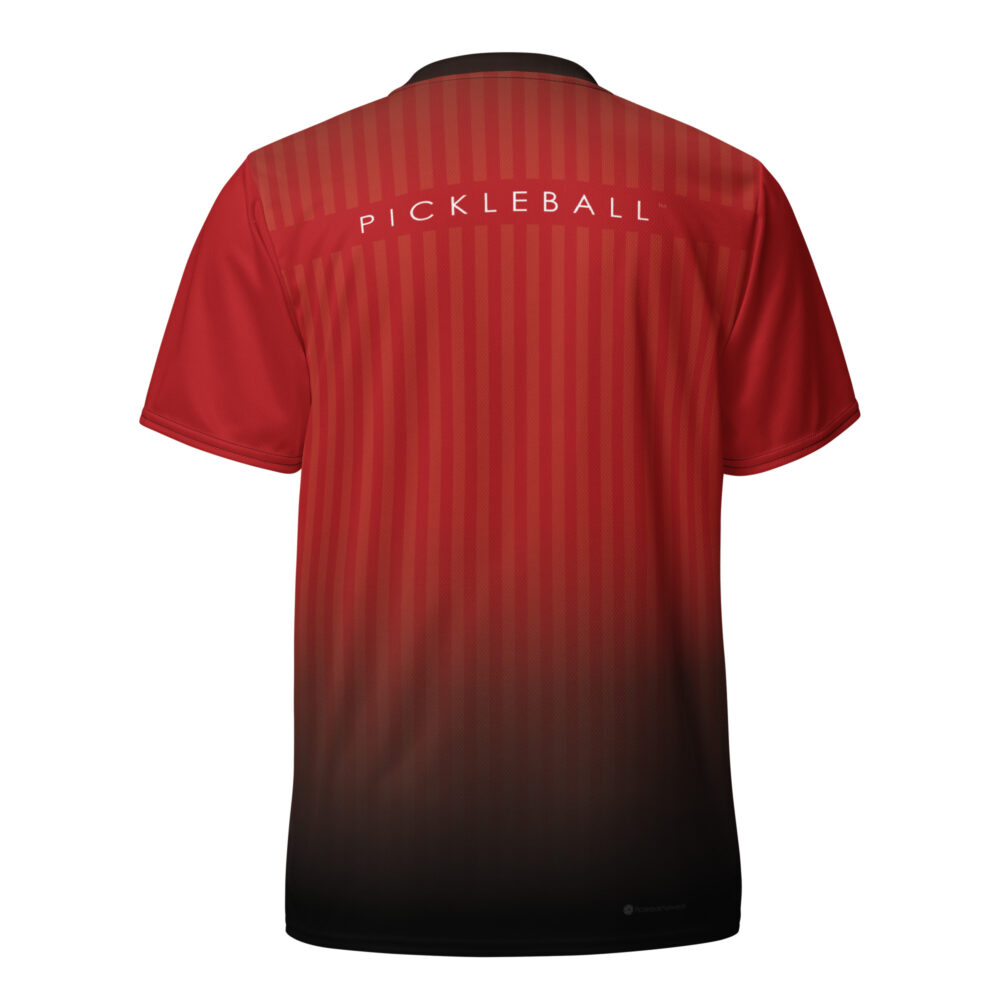 PICKLEBALL (red & black) Pickleball Unisex Sports Jersey / T-Shirt - Image 2
