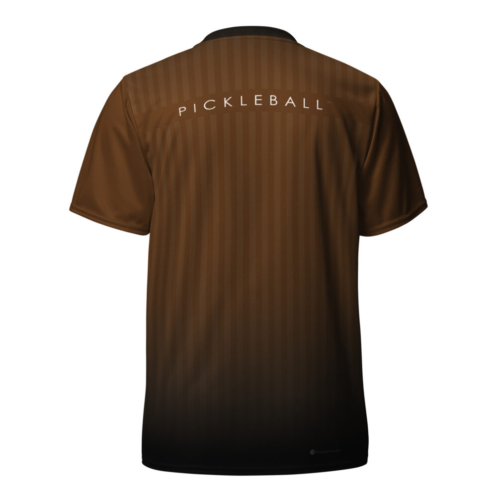 PICKLEBALL (brown & black) Pickleball Unisex Sports Jersey / T-Shirt - Image 2