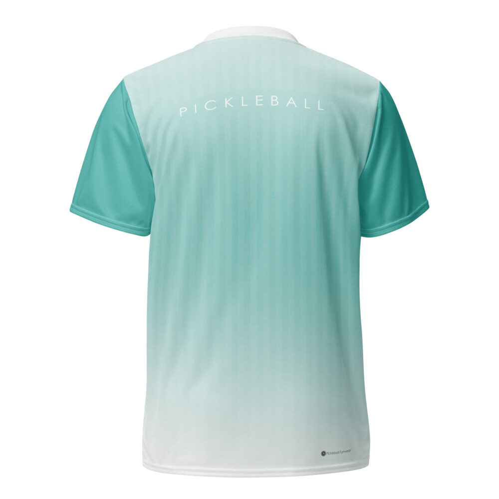 PICKLEBALL (light teal & white) Pickleball Unisex Sports Jersey / T-Shirt - Image 2