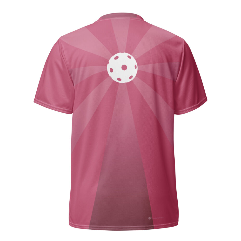 Pickleball Ray Burst (pink) – Pickleball Unisex Sports Jersey / T-Shirt - Image 2