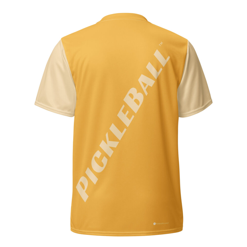 Pickleball Angled (light orange) – Pickleball Unisex Sports Jersey / T-Shirt - Image 2