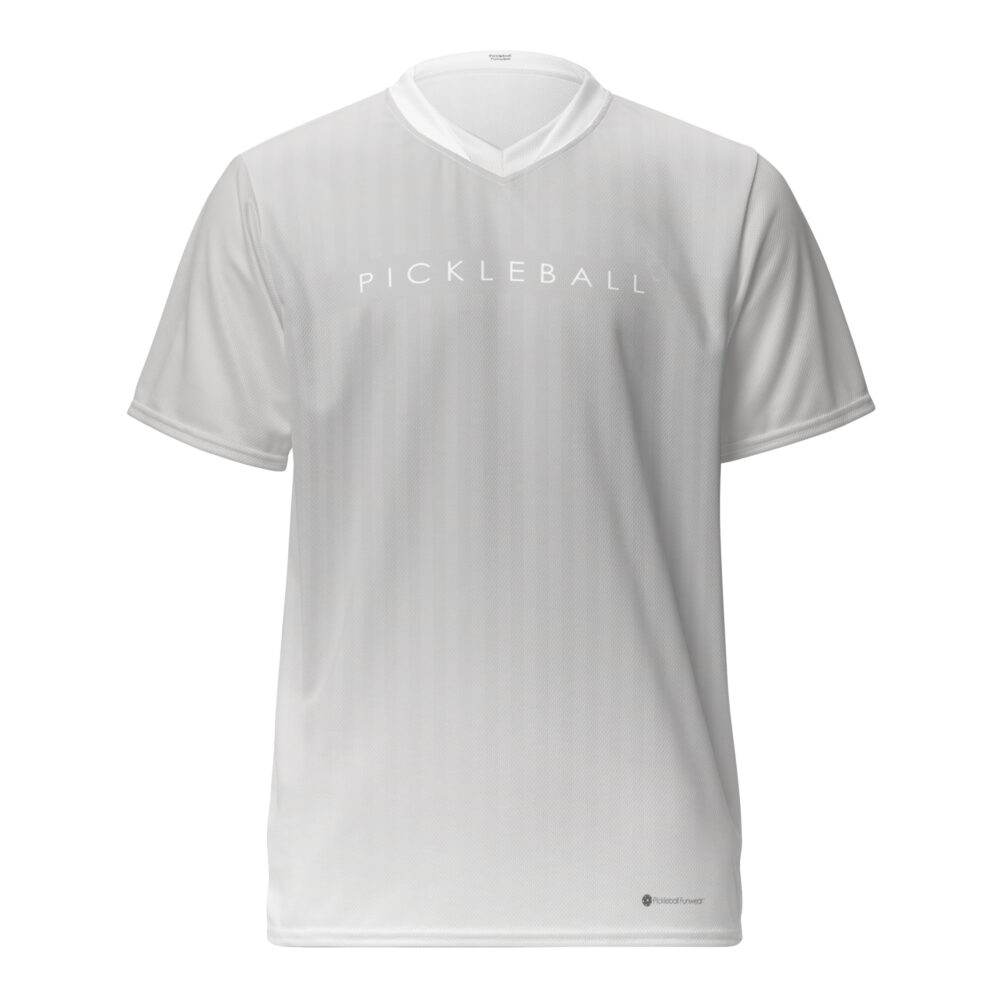 PICKLEBALL (light gray & white) Pickleball Unisex Sports Jersey / T-Shirt