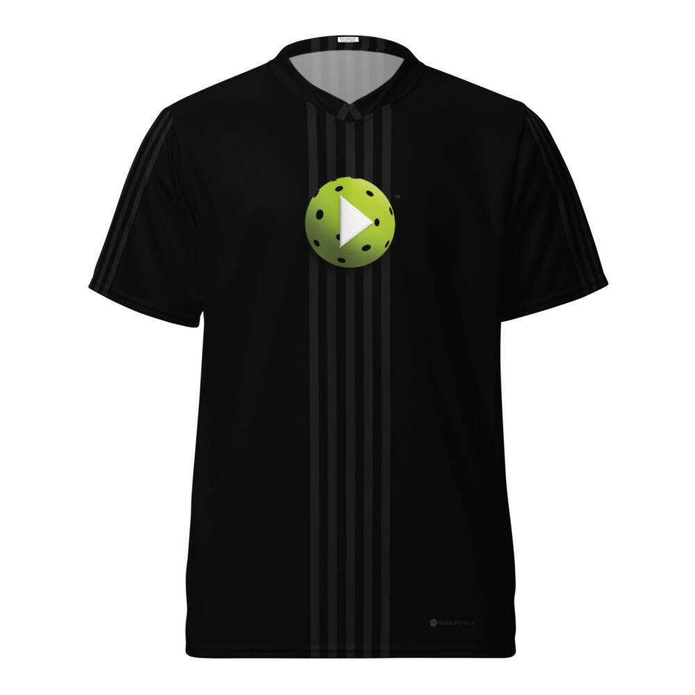 Play Pickleball (black) – Pickleball Unisex Sports Jersey / T-Shirt