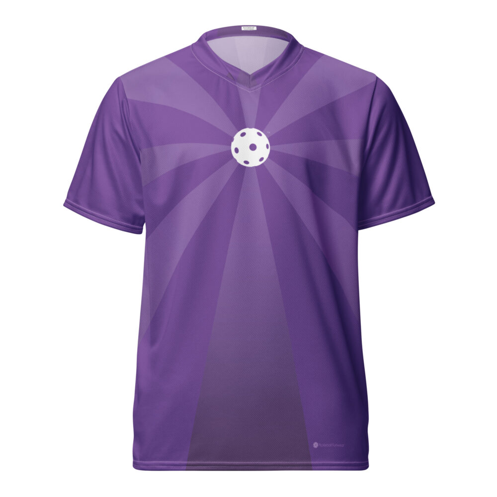 Pickleball Ray Burst (purple) – Pickleball Unisex Sports Jersey / T-Shirt