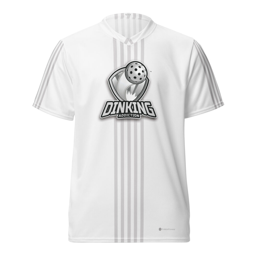 Dinking Addiction (white) – Pickleball Unisex Sports Jersey / T-Shirt