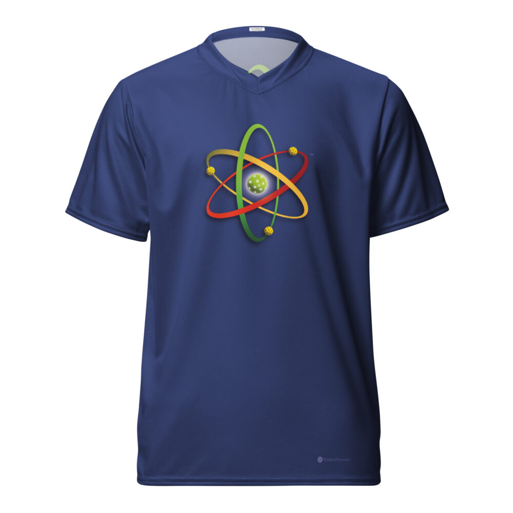 Atomic Pickleball (blue) – Pickleball Unisex Sports Jersey / T-Shirt