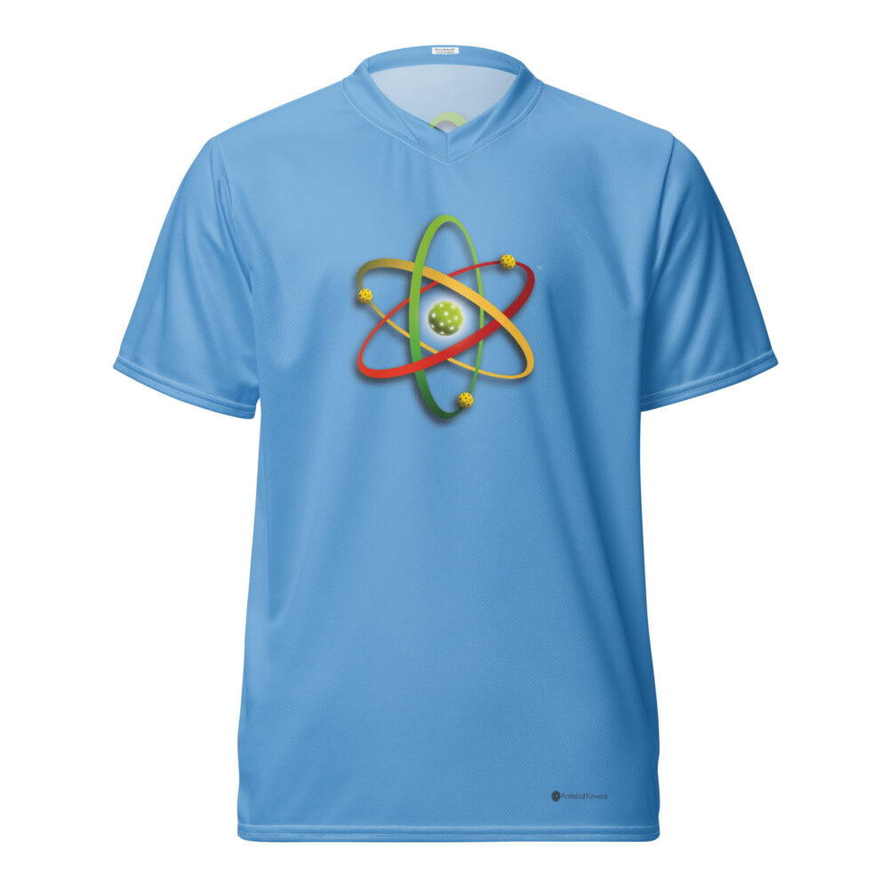 Atomic Pickleball (light blue) – Pickleball Unisex Sports Jersey / T-Shirt