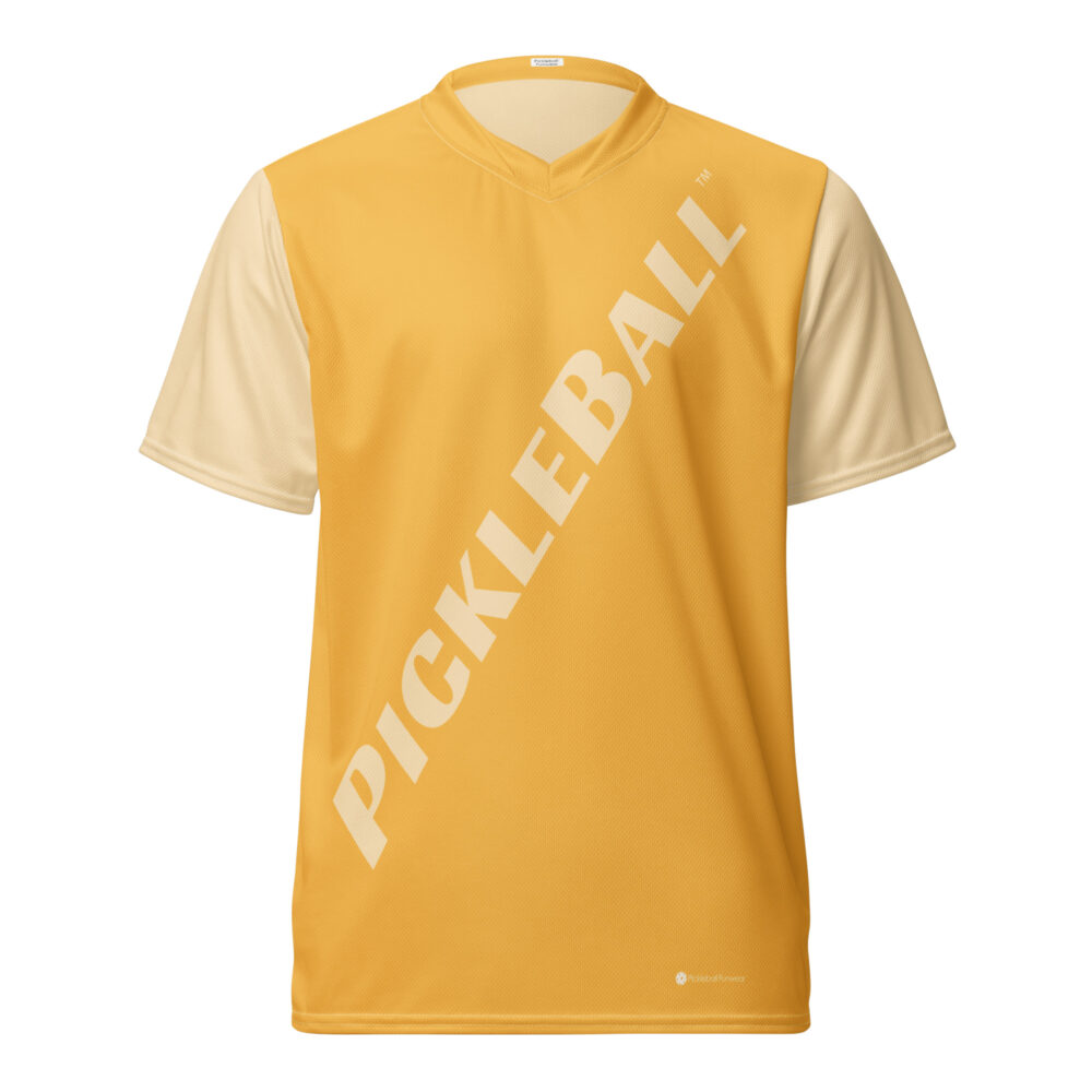 Pickleball Angled (light orange) – Pickleball Unisex Sports Jersey / T-Shirt