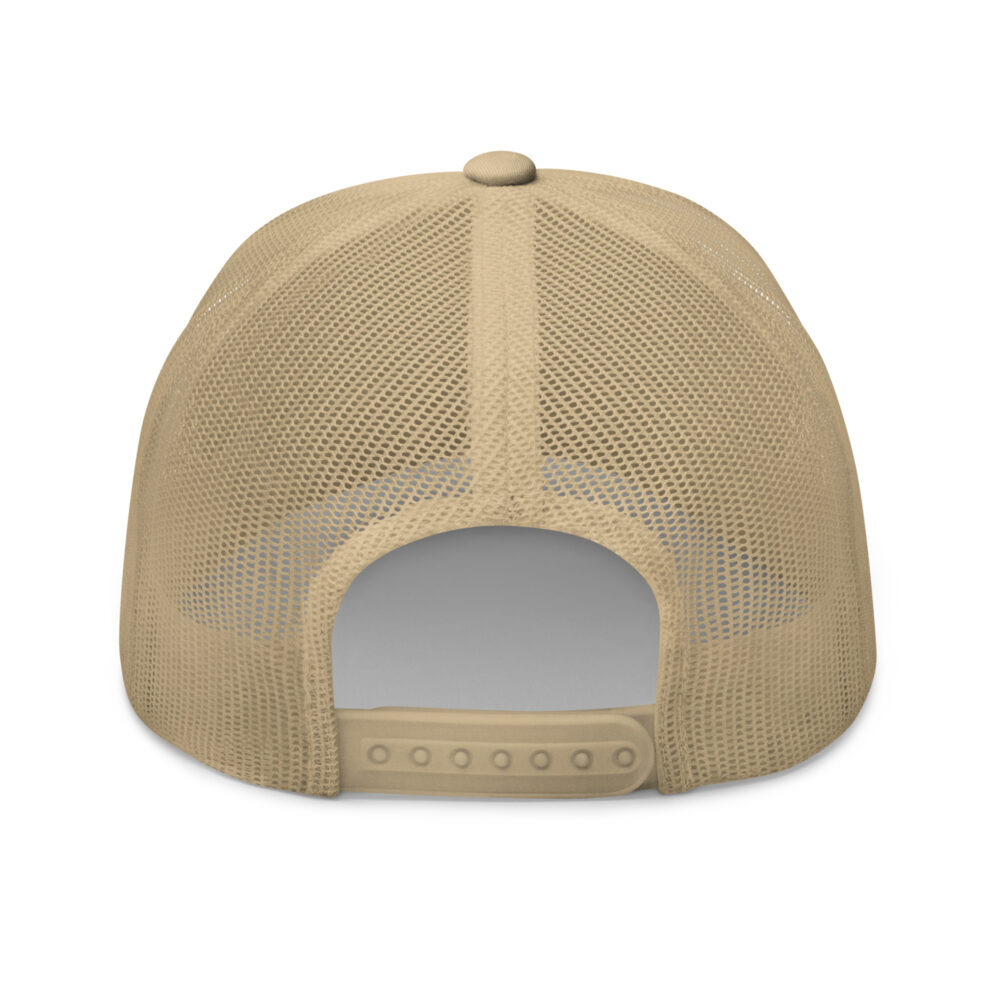 Play Pickleball (old gold & white logo) – Khaki Snap Back Mesh Pickleball Hat/Cap - Image 2