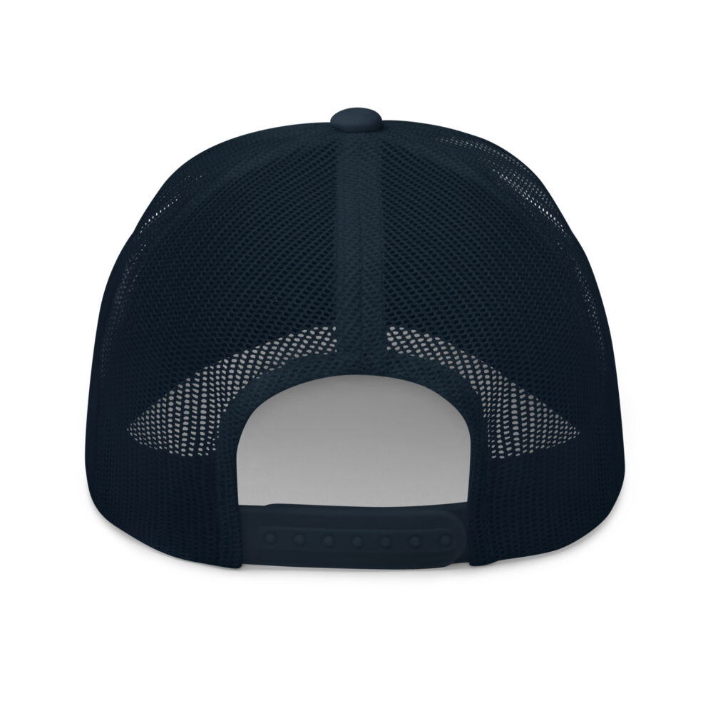 Play Pickleball (red & white logo) – Navy Snap Back Mesh Pickleball Hat/Cap - Image 2