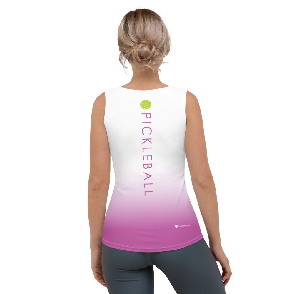 Pickleball Back & Faded Fusia – Women’s Tank Top