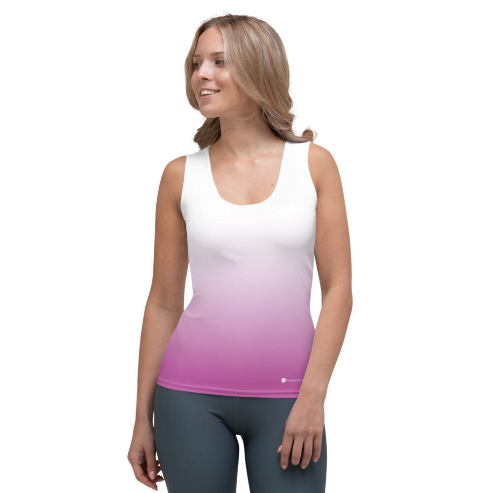 Pickleball Back & Faded Fusia – Women’s Tank Top - Image 2