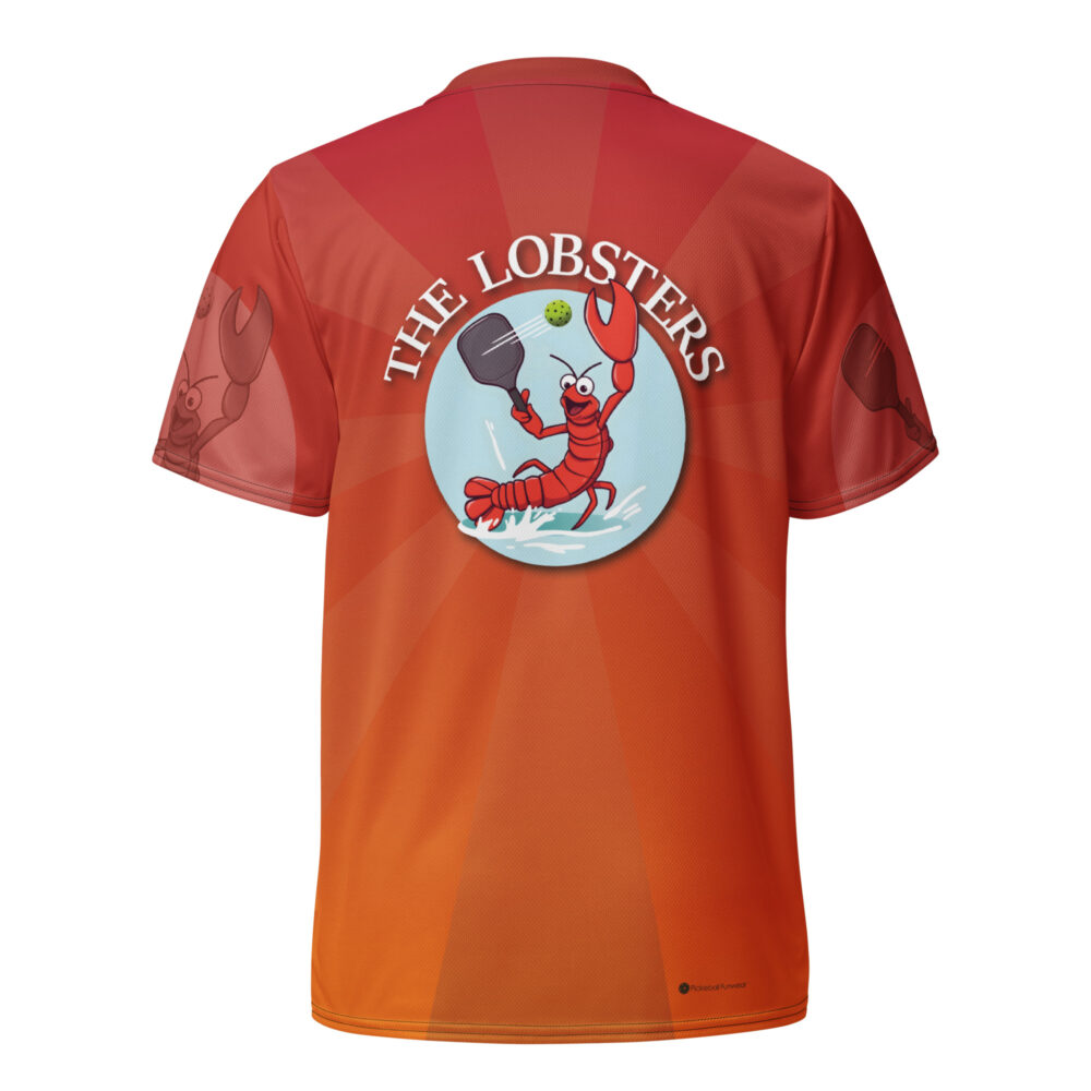 The Lobsters Team (red-orange) – Pickleball Unisex Sports Jersey / T-Shirt - Image 2
