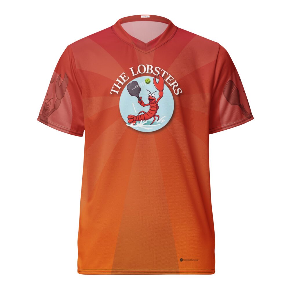The Lobsters Team (red-orange) – Pickleball Unisex Sports Jersey / T-Shirt